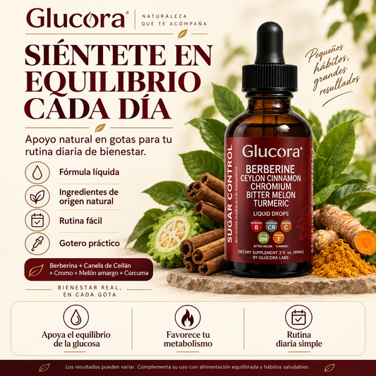 Glucora™ | Apoya el Control de la Glucosa y el Metabolismo de Forma Natural