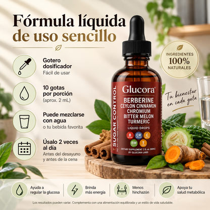Glucora™ | Apoya el Control de la Glucosa y el Metabolismo de Forma Natural